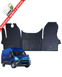 TAPPETI - TAPPETINI IN GOMMA 3D TPE NERI PER IVECO Daily dal 2014 al 2019