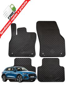 TAPPETI - TAPPETINI IN GOMMA 3D TPE NERI PER AUDI Q3 F3B dal 2018 in poi