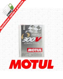 2 Litri OLIO MOTUL 300V 15W50 COMPETITION ESTER CORE - RACING MOTOR OIL