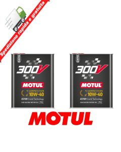 4 Litri OLIO MOTUL 300V 10W40 COMPETITION - ESTER CORE RACING MOTOR OIL
