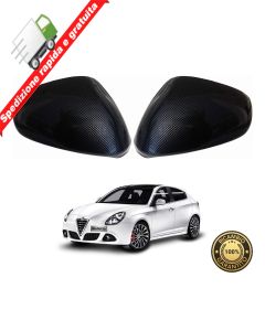 COPPIA CALOTTE SPECCHIO DESTRA + SINISTRA CARBONIO LOOK - ALFA ROMEO GIULIETTA