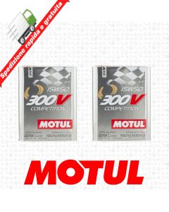 4 Litri OLIO MOTUL 300V 15W50 COMPETITION ESTER CORE - RACING MOTOR OIL