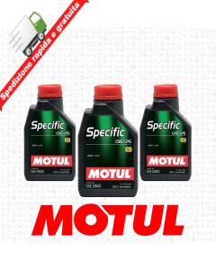 3 Litri OLIO MOTUL 5W40 SPECIFIC CNG / GPL / LGP - ACEA C3 - SM/CF - LL04