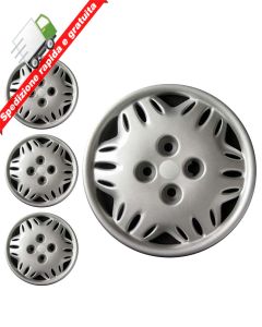 SERIE 4 BORCHIE - 4 COPRICERCHI COPPE RUOTA 13 PER FIAT SEICENTO SUITE