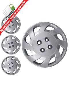 SERIE 4 BORCHIE - 4 COPRICERCHI COPPE RUOTA 14 PER FIAT PUNTO ELX 3P 99->