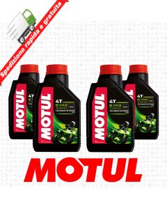 4 Litri OLIO MOTO MOTUL 5100 4T 10W40 - TECHNOSYNTHESE - MA2 -ESTER CORE