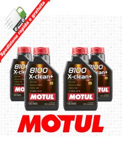 4 Litri OLIO MOTUL X-CLEAN + 5W30 - C3 - LL04 - 229.51 - C30 -VW 504.00 - 507.00