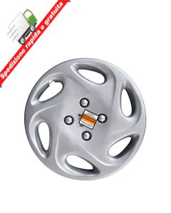 4 BORCHIE - SERIE 4 COPRICERCHI COPPE RUOTA 13" COMPATIBILE CON BIPCOMPATIBILE CON LOGO CROMATO