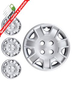 SERIE 4 BORCHIE - 4 COPRICERCHI COPPE RUOTA 15 PER RENAULT TIPO B