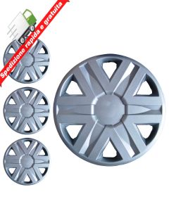 SERIE 4 BORCHIE - 4 COPRICERCHI COPPE RUOTA 13 PER RENAULT SCENIC