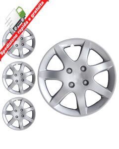 SERIE 4 BORCHIE - 4 COPRICERCHI COPPE RUOTA 15 PER FORD FOCUS TIPO B