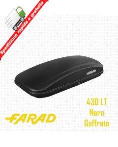 BOX DA TETTO PORTATUTTO FARAD 430 LT CRUB NG18 NERO GOFFRATO Universale