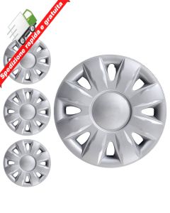 SERIE 4 BORCHIE - 4 COPRICERCHI COPPE RUOTA 15 PER RENAULT MODUS