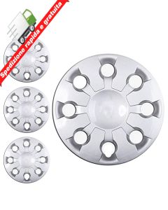 SERIE 4 BORCHIE - 4 COPRICERCHI COPPE RUOTA 15 PER RENAULT 