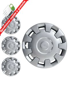 SERIE 4 BORCHIE - 4 COPRICERCHI COPPE RUOTA 15 PER OPEL