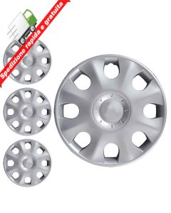 SERIE 4 BORCHIE - 4 COPRICERCHI COPPE RUOTA 15 PER RENAULT CLIO 05->