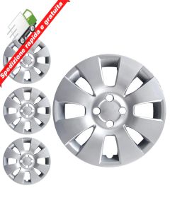 SERIE 4 BORCHIE - 4 COPRICERCHI COPPE RUOTA 15" PER TOYOTA YARIS