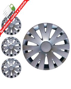 SERIE 4 BORCHIE - 4 COPRICERCHI COPPE RUOTA 15 PER CITROEN C4 PICASSO TIPO B