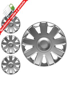 SERIE 4 BORCHIE - 4 COPRICERCHI COPPE RUOTA 15 PER FORD FOCUS TIPO C