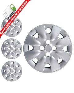 SERIE 4 BORCHIE - 4 COPRICERCHI COPPE RUOTA 14 PER NINSSAN MICRA