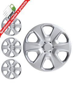 SERIE 4 BORCHIE - 4 COPRICERCHI COPPE RUOTA 15 PER FORD FIESTA 08->