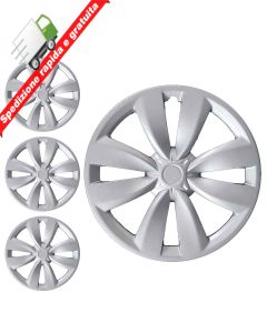 SERIE 4 BORCHIE - 4 COPRICERCHI COPPE RUOTA 15 PER CITROEN C3 10->