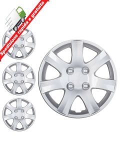 SERIE 4 BORCHIE - 4 COPRICERCHI COPPE RUOTA 14 PER PEUGEOT 206 PLUS