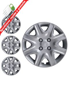 SERIE 4 BORCHIE - 4 COPRICERCHI COPPE RUOTA 15 PER PEUGEOT 308