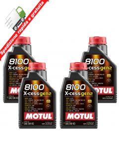 4 Litri OLIO MOTUL 8100 5W40 X-CESS - A3/B4 - LL01 - VW 502.00 - 505.00 - 229.5