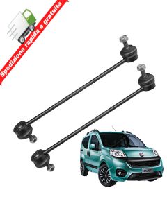 2 BIELLETTE - TIRANTI BARRA STABILIZZATRICE ORIGINALI FIAT QUBO DAL 2008->