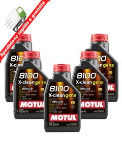 5 Litri OLIO MOTUL X-CLEAN 5W40 - C3 - LL04 - 9.55535 - DEXOS 2 - 502.00 -505.00