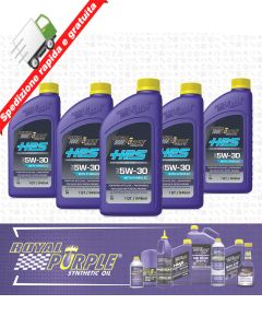 OLIO MOTORE ROYAL PURPLE HPS 5W30 100% SINTETICO ALTE PRESTAZIONI 4,70LT - 5Lt