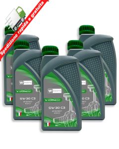 Olio motore W-Parts 5W30 C3 Totalmente Sintetico API SN SM/CF | ACEA C3 |MB