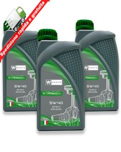 Olio motore W-Parts 5W40 Totalmente Sintetico - API SL SJ/CF | ACEA A3 B3 | VW 502.00 505.00 | MB 229.1 (3)