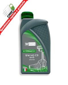 Olio motore W-Parts 5W40 C3 per GAS/METANO - Totalmente Sintetico API SN SM | ACEA C3 | Fiat: 9.55535.T2 (1)