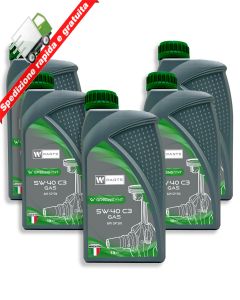 Olio motore W-Parts 5W40 C3 per GAS/METANO - Totalmente Sintetico API SN SM | ACEA C3 | Fiat: 9.55535.T2 (5)