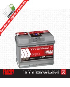 BATTERIA AUTO FIAMM L2 60 Ah 540A EN = BOSCH VARTA 60Ah DX + PRONTA ALL'USO