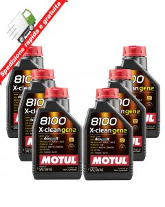 6 Litri OLIO MOTUL X-CLEAN 5W40 - C3 - LL04 - 9.55535 - DEXOS 2 - 502.00 -505.00