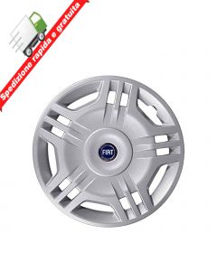 4 BORCHIE- SERIE 4 COPRICERCHI COPPE RUOTA 15" PER FIAT PUNTO 03-> BLU