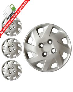 SERIE 4 BORCHIE - 4 COPRICERCHI COPPE RUOTA 13 PER FIAT PANDA 07->