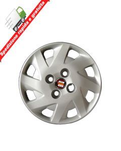 4 BORCHIE - SERIE 4 COPRICERCHI COPPE RUOTA 13" COMPATIBILE CON PANDA 07-> ROSSO 