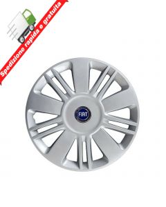 4 BORCHIE - SERIE 4 COPRICERCHI COPPE RUOTA 16" PER FIAT SEDICI 06-> BLU