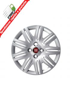 4 BORCHIE - SERIE 4 COPRICERCHI COPPE RUOTA 14" PER FIAT DOBLO 05-> ROSSO