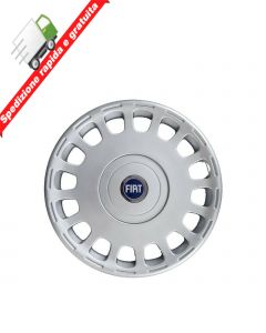 4 BORCHIE - SERIE 4 COPRICERCHI COPPE RUOTA 15" PER FIAT MULTIPLA 02-> BLU