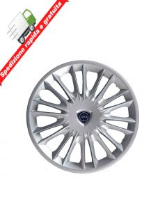 4 BORCHIE - SERIE 4 COPRICERCHI COPPE RUOTA 15" PER LANCIA NEW Y