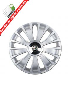 4 BORCHIE- SERIE 4 COPRICERCHI COPPE RUOTA 16" PER ALFA ROMEO  MITO 2008->