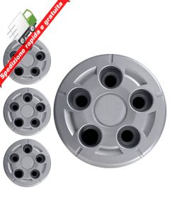 SERIE 4 BORCHIE - 4 COPRICERCHI COPPE RUOTA 9 PER FIAT DUCATO 07->16