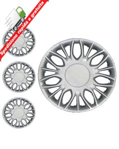 SERIE 4 BORCHIE - 4 COPRICERCHI COPPE RUOTA 15 PER LANCIA YPSILON 5P 16->