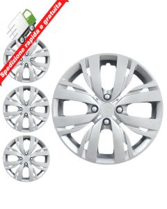 SERIE 4 BORCHIE - 4 COPRICERCHI COPPE RUOTA 15 PER PEUGEOT 208