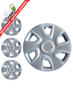 SERIE 4 BORCHIE - 4 COPRICERCHI COPPE RUOTA 15 PER RENAULT CLIO IV 12->19 TIPO B